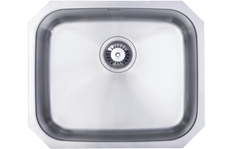 1 Bowl Large Undermount Sink - Polished Steel