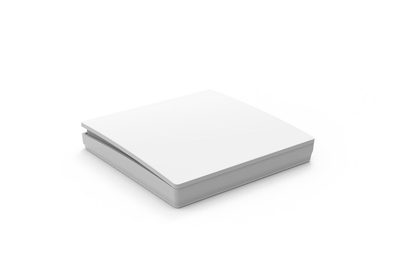 1 Gang Kinetic Push Flush Switch Matt White IP65