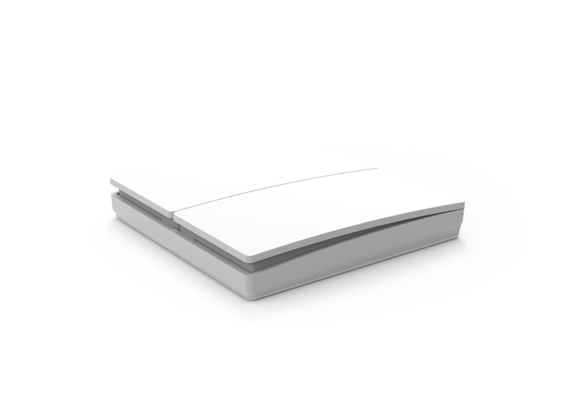 2 Gang Kinetic Push Flush Switch Matt White IP65