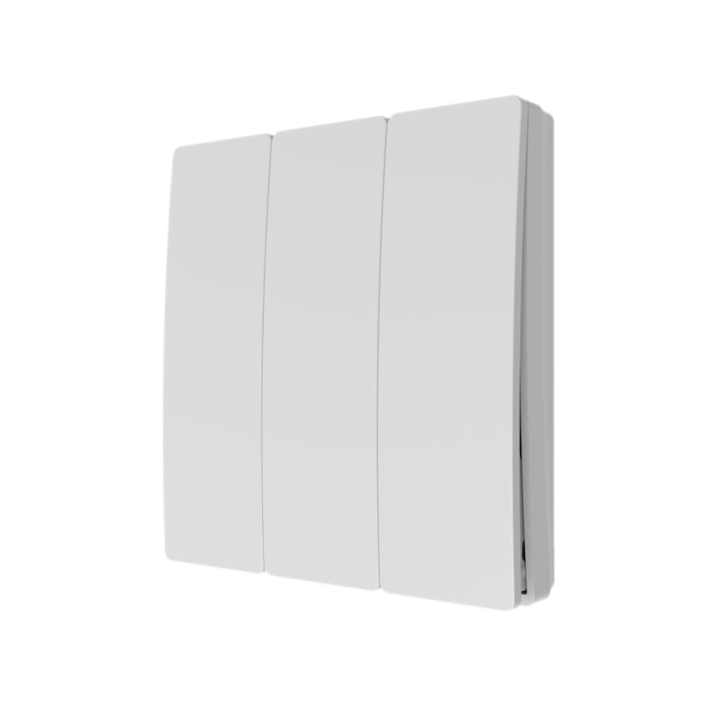 3 Gang Kinetic Push Flush Switch Matt White IP65