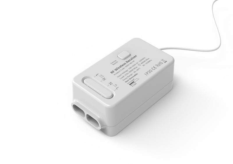 1 Channel Kinetic Switch RF Rec Non-dimmable IP20 White