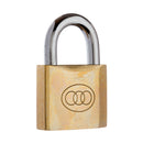Tri-Circle 50mm Brass Padlock