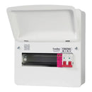 FuseBox 10 Module 7 Way Consumer Unit with 100A Main Switch & T2 SPD