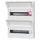 FuseBox 36 Module 31 Way (15/16 Double Bank) Consumer Unit with 100A Main Switch & T2 SPD