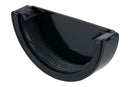 RoundLine Gutter Stopend External 112mm Black