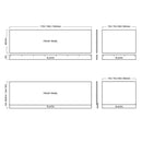 PVC Waterproof 750mm End Bath Panel