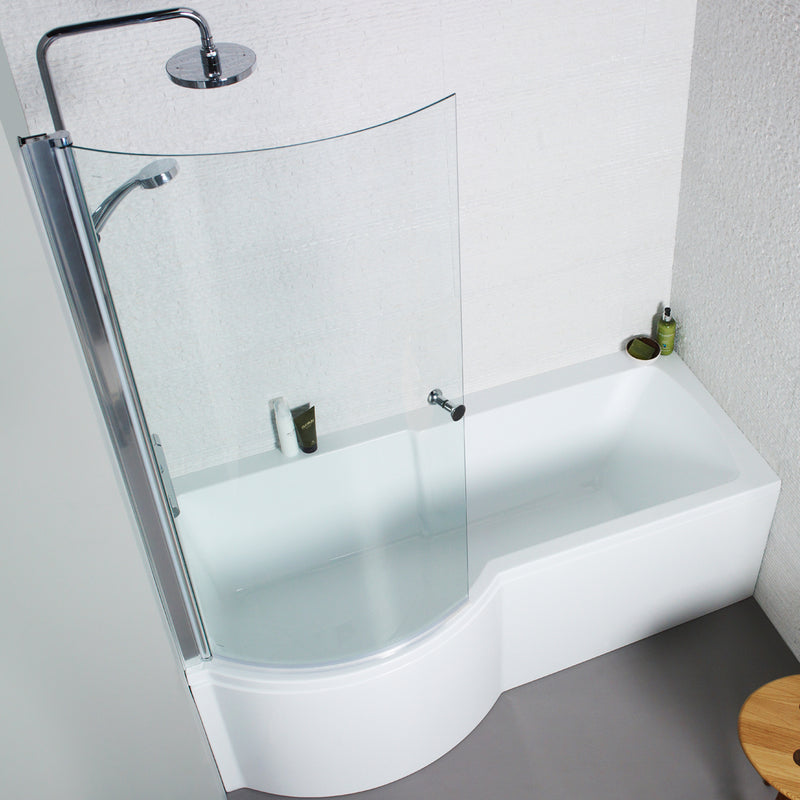 Koncs P-Shaped Bath Shower Screen