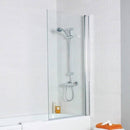 Konsss Bath Shower Screen - Straight with Square Edge
