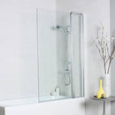 Konss Bath Shower Screen - Straight with Straight Edge & Extension Panel