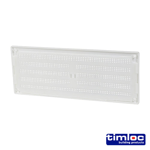 Internal Plastic Louvre Mini Grille Vent with Flyscreen - 260 x 104mm