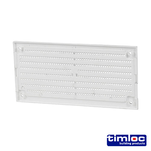 Internal Plastic Louvre Mini Grille Vent with Flyscreen - 166 x 85mm