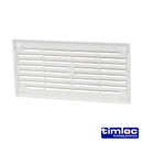 Internal Plastic Louvre Mini Grille Vent - White - 166 x 85mm