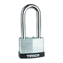Laminated Padlock Long Shackle 50mm
