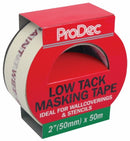 2" x 50m LOW TACK MASKING TAPE