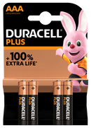 Duracell +100% Plus Power AAA LR03 | 4 Pack