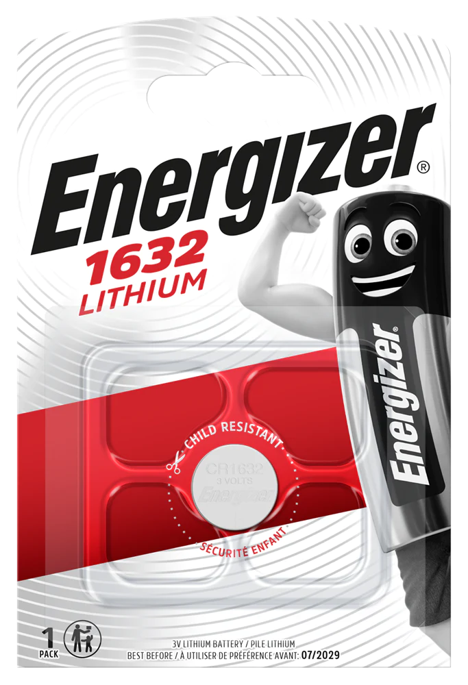 Energizer CR1632 L50 Lithium Coin Cell Battery | 1 Pack