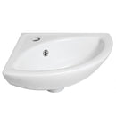 Corner Wall Hung Basin - 1 Tap Hole
