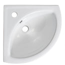 Corner Wall Hung Basin - 1 Tap Hole