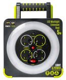 PRO-XT Work Light Mains Reel, 4 Gang, 5m