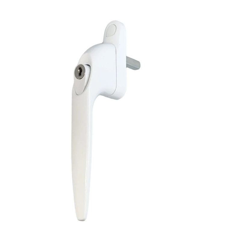 Locking Espagnolette Window Fastener - White