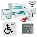 Wireless Disabled Toilet Alarm Kit - Battery Powered Control