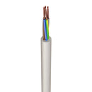 0.75mm PVC Round Flexible Cable 5 Core White (100m Drum) - 3185Y