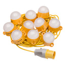 LED Festoon 110V Kit 10 Way 50W 50m Connectable IP44