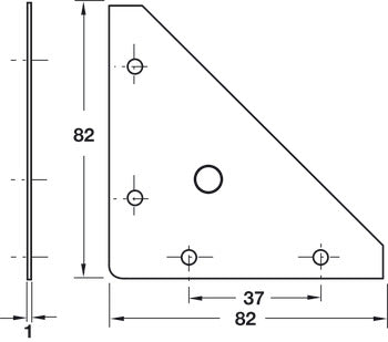 Corner Brace, Steel