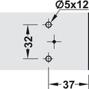 Mounting Plate, Cruciform, with Pre-Mounted Euro Screws