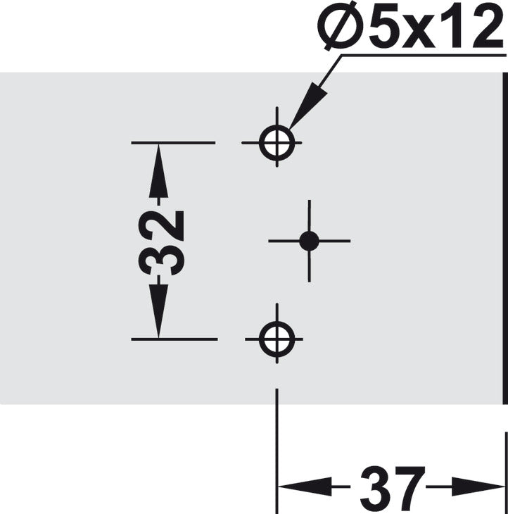 Mounting Plate, Cruciform, with Pre-Mounted Euro Screws