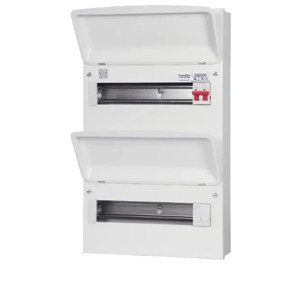 FuseBox F3024M 28 Module 24 Way (12/12 Double Bank) Consumer Unit with