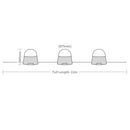 LED Festoon 110V Kit 10 Way 50W 50m Connectable IP44