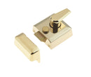 Narrow Stile Night Latches - Polished Brass