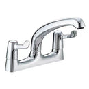 Contract Lever Deck Sink Mixer Tap - Chrome (WRAS)