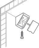 Corner Connector, with Cover Cap, Width 44 mm, Mini Dark brown
