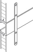 Connecting Plate, Length 190 mm, for Door Panels Steel, Cream-white enamelled
