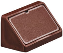 Corner Connector, with Cover Cap, Width 44 mm, Mini Dark brown