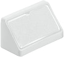Corner Connector, with Cover Cap, Width 44 mm, Mini White