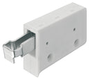 Cabinet Hanger, Screw Fixing, Two-Way Adjustment Unhanded, White