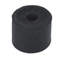 Door Stop - Floor Fixing, Ø 34 mm, Rubber - Black & Grey