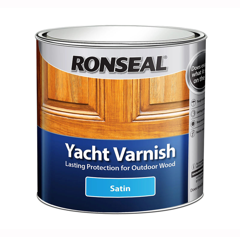Ronseal Exterior Yacht Satin Varnish - 750ml