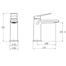 Roveri Chrome Basin Mixer (No Waste)