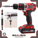 Bull Bits PZ1 25mm Impact Duty Screwdriver Drill Driver Bits Set + Free Bit Holder S2 Steel