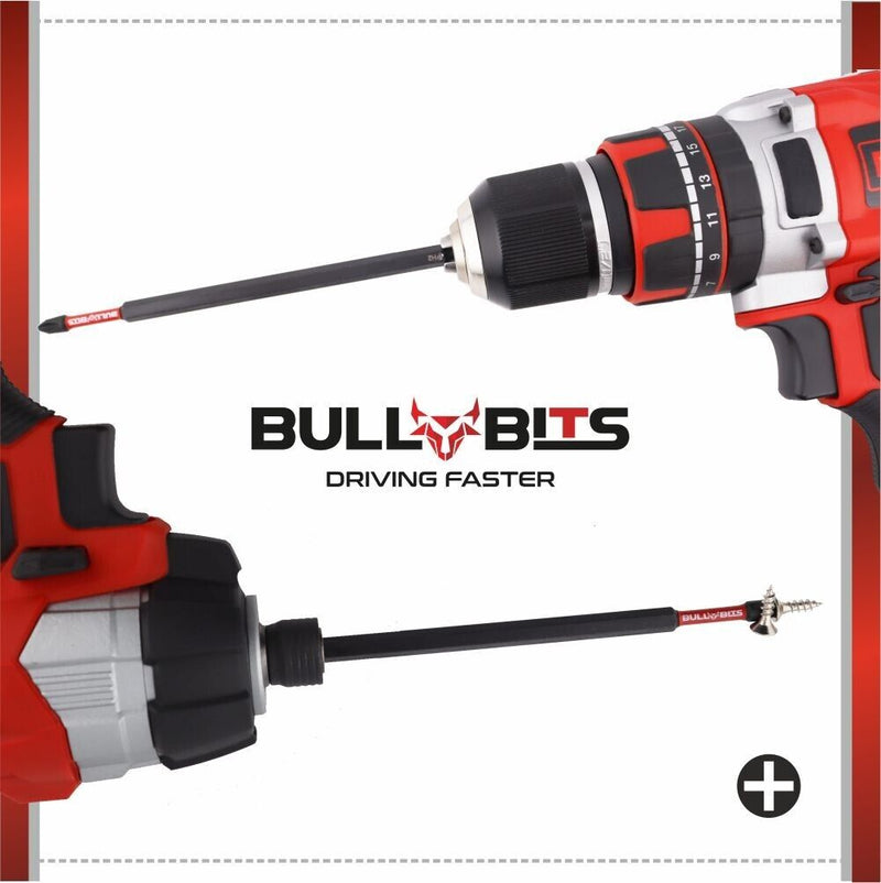 Bull Bits PH2 150mm Impact Duty Screwdriver Drill Driver Bits