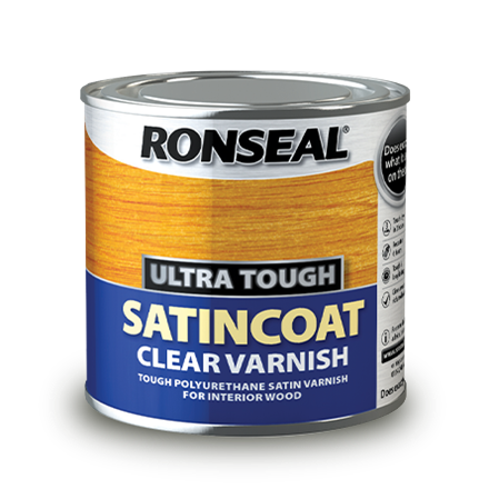 Ronseal Ultra Tough Clear Varnish Satin - 250ml