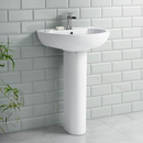 Standard 530mm Basin 1TH with Pedestal