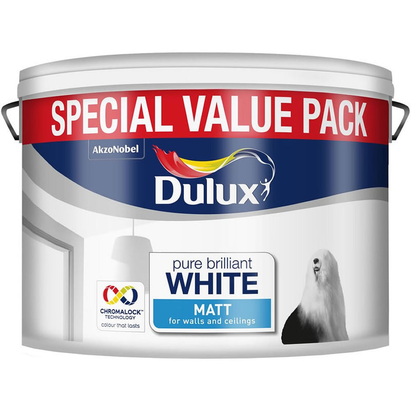 Dulux Retail Matt Pure Brilliant White 7L
