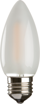 230V 2W LED 35mm ES Frosted Candle 3000K