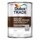 DULUX TRADE QUICK DRY WOOD PRIMER UNDERCOAT WHITE 5L