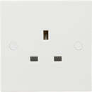 Knightsbridge 13A 1 Gang Unswitched Socket White